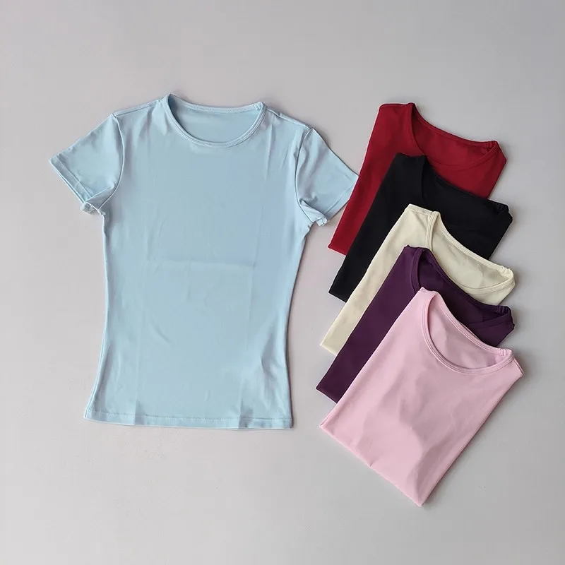 Women's Outdoor Sports Shirt Yoga Wear Fitness T-Shirt Quick Dry Running T-Shirt Workout Top Female Sportswear Exercise Clothing - Image 3